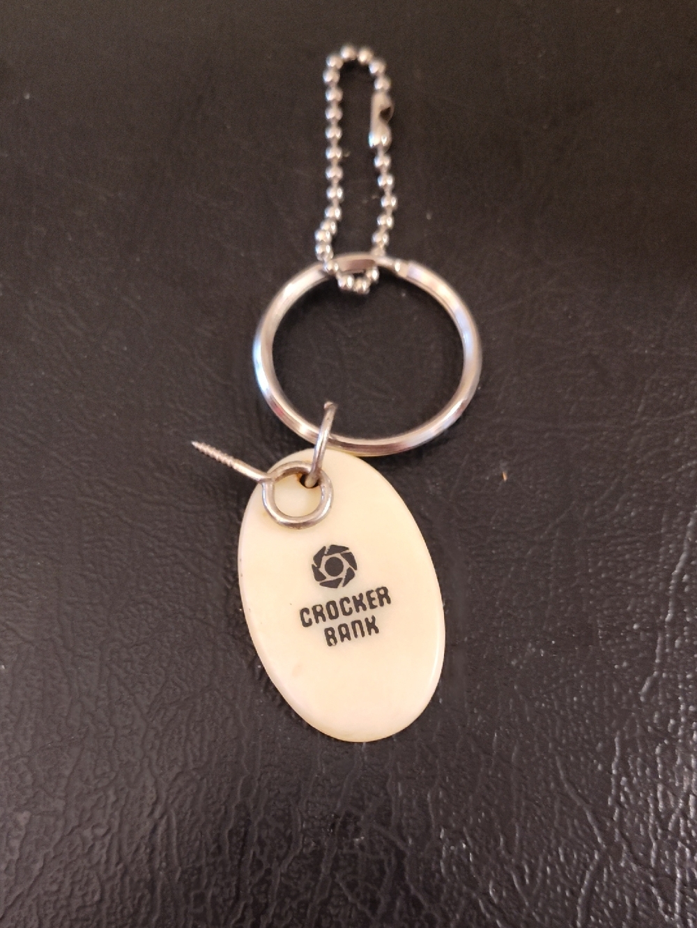 Crocker Bank Keychain Promo 1970s Rare